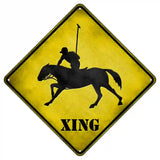 Polo Xing Novelty Metal Crossing Sign 8.5" (MCX)