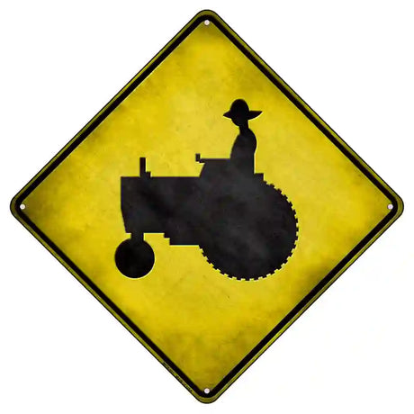 Tractor Novelty Metal Crossing Sign 8.5" (MCX)