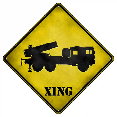 Missile Launcher Xing Novelty Metal Crossing Sign 8.5" (MCX)