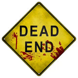 Dead End Bloody Novelty Metal Crossing Sign 8.5" (MCX)