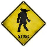 Minotaur Xing Novelty Metal Crossing Sign 8.5" (MCX)