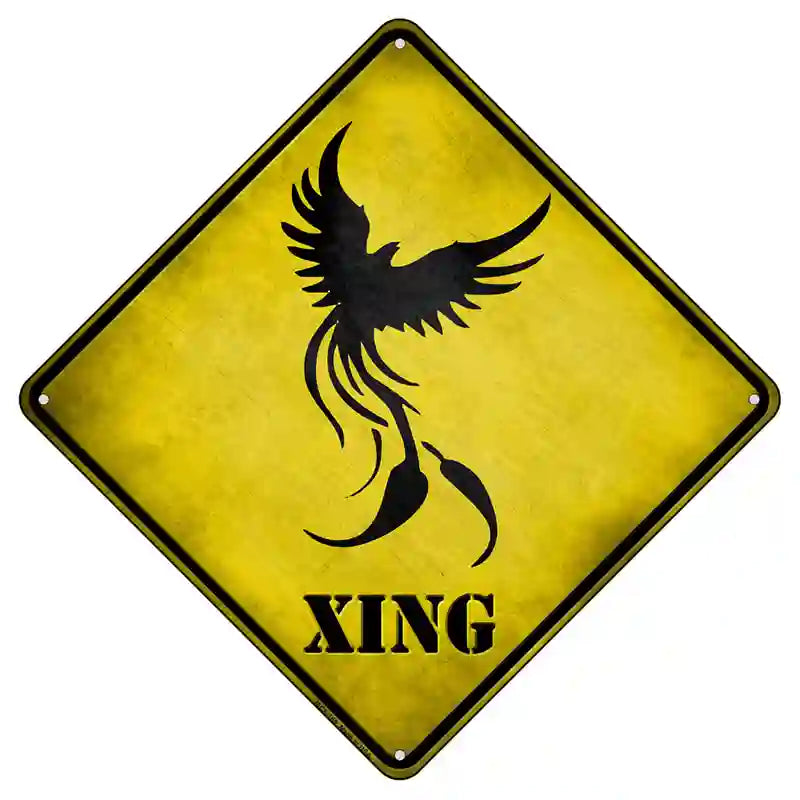 Phoenix Xing Novelty Metal Crossing Sign 8.5" (MCX)