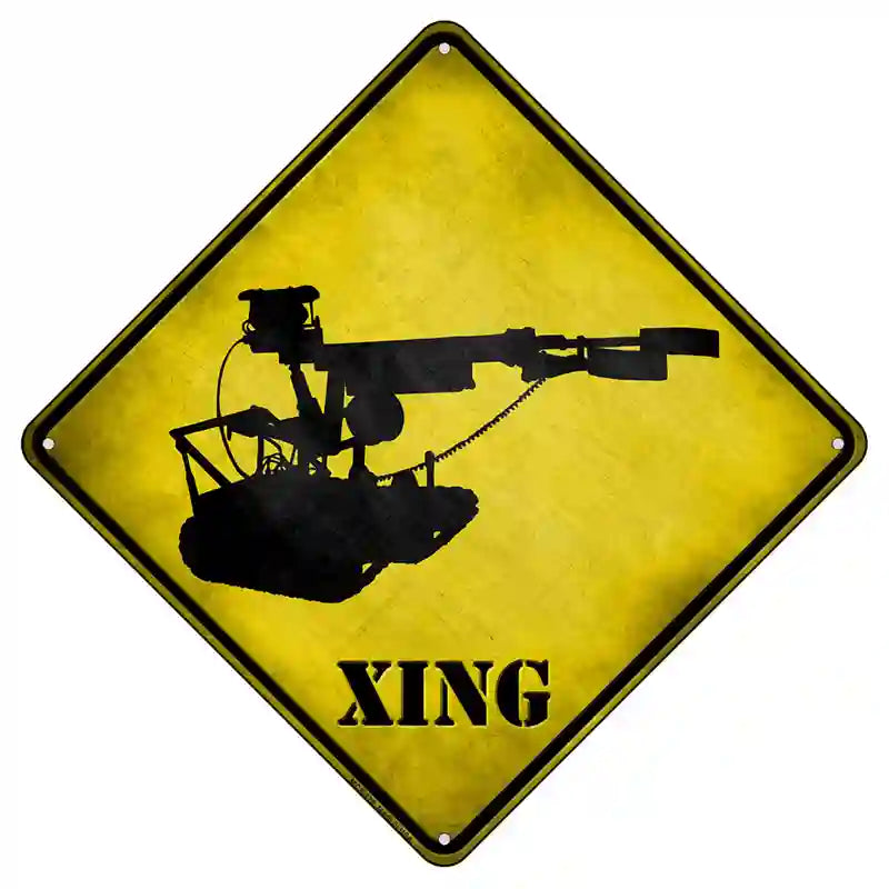 Robotic Bomb Disposal Unit Xing Novelty Metal Crossing Sign 8.5" (MCX)