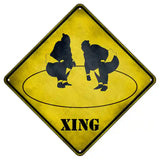 Sumo Ring Xing Novelty Metal Crossing Sign 8.5" (MCX)