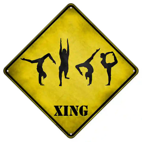 Yoga Group Xing Novelty Metal Crossing Sign 8.5" (MCX)