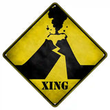 Volcano Xing Novelty Metal Crossing Sign 8.5" (MCX)