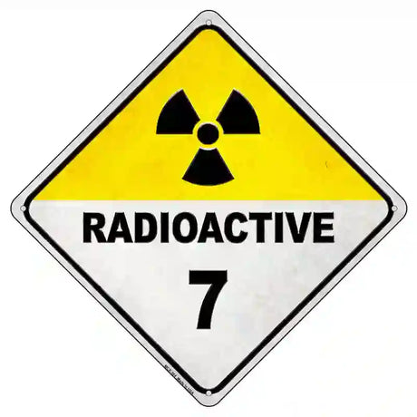 Radioactive 7 Novelty Metal Crossing Sign 8.5" (MCX)