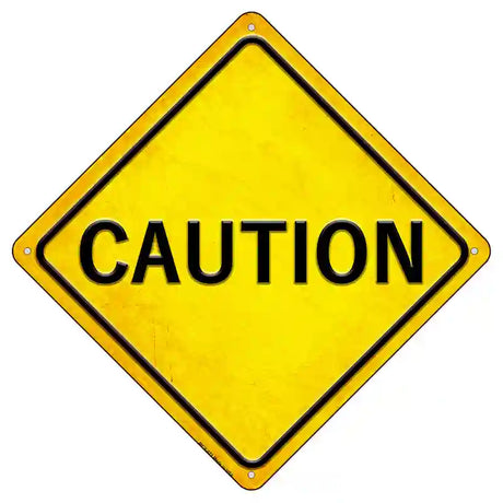 Caution Novelty Metal Crossing Sign 8.5" (MCX)