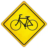 Bicycle Novelty Metal Crossing Sign 8.5" (MCX)