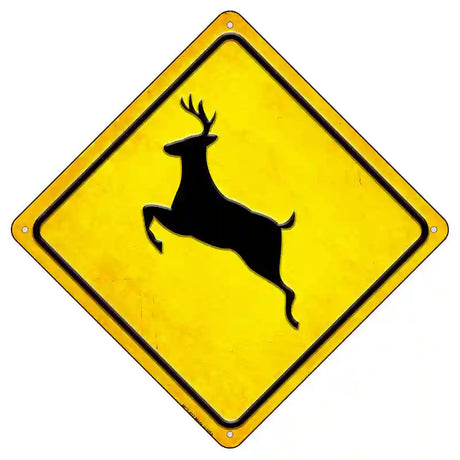 Deer Novelty Metal Crossing Sign 8.5" (MCX)