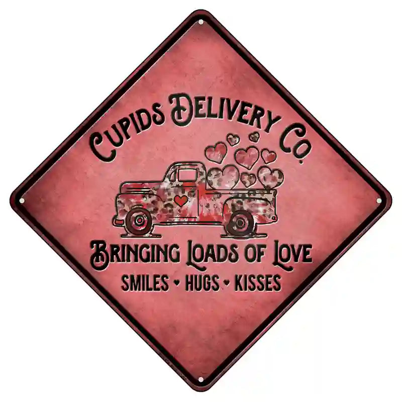 Cupids Delivery Co Novelty Metal Crossing Sign 8.5" (MCX)