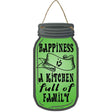 Happiness Full Kitchen Novelty Metal Mason Jar Sign