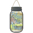 Bless This House Novelty Metal Mason Jar Sign