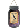 Crows Foot Novelty Metal Mason Jar Sign