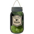 Unfiltered Poison Novelty Metal Mason Jar Sign