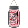 Stir It Homemade Hearts Pink Novelty Metal Mason Jar Sign