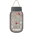 Kitchen Heart Of Home Novelty Metal Mason Jar Sign