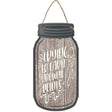 Earn Brownie Points Novelty Metal Mason Jar Sign