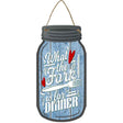 What The Fork Novelty Metal Mason Jar Sign