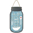 Live Once Lick The Bowl Novelty Metal Mason Jar Sign