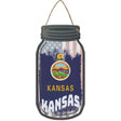 Kansas | USA Flag Novelty Metal Mason Jar Sign