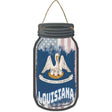 Louisiana | USA Flag Novelty Metal Mason Jar Sign