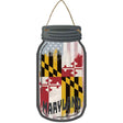 Maryland | USA Flag Novelty Metal Mason Jar Sign