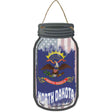 North Dakota | USA Flag Novelty Metal Mason Jar Sign