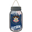 Utah | USA Flag Novelty Metal Mason Jar Sign