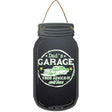 Dads Garage Green Novelty Metal Mason Jar Sign