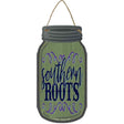 Southern Boots Novelty Metal Mason Jar Sign