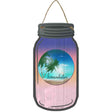 Sunshine Beach Novelty Metal Mason Jar Sign