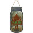 Just Looking For Bigfoot Novelty Metal Mason Jar Sign