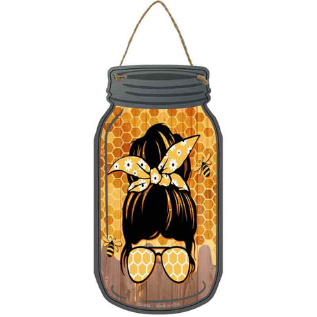 Bun Aviators Honey Novelty Metal Mason Jar Sign