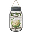 Cauliflower Farmers Market Novelty Metal Mason Jar Sign