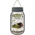 Cardamom Farmers Market Novelty Metal Mason Jar Sign