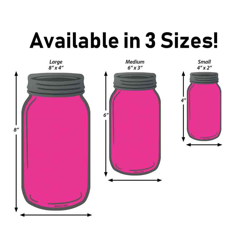 Pink Flower Watercolor Novelty Mason Jar Sticker Decal