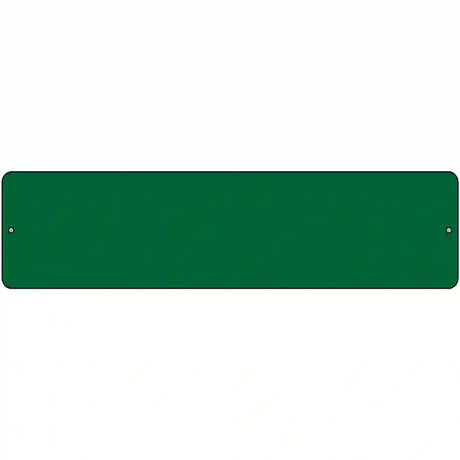 Green Solid Blank Novelty Metal Street Sign 12" x 3" (MK)