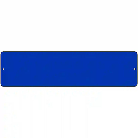 Blue Solid Blank Novelty Metal Street Sign 12" x 3" (MK)