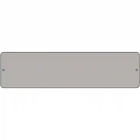 Gray Solid Blank Novelty Metal Street Sign 12" x 3" (MK)