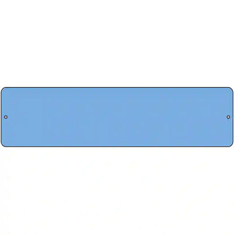 Light Blue Solid Blank Novelty Metal Street Sign 12" x 3" (MK)