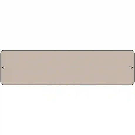 Tan Solid Blank Novelty Metal Street Sign 12" x 3" (MK)