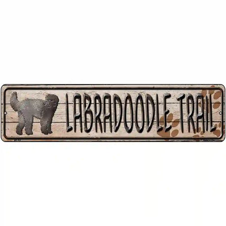 Labra Trail Novelty Metal Street Sign 12" x 3" (MK)