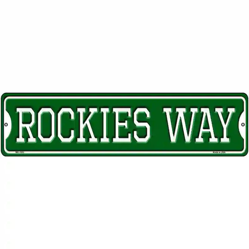 Rockies Way Novelty Metal Street Sign 12" x 3" (MK)