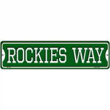 Rockies Way Novelty Metal Street Sign 12" x 3" (MK)