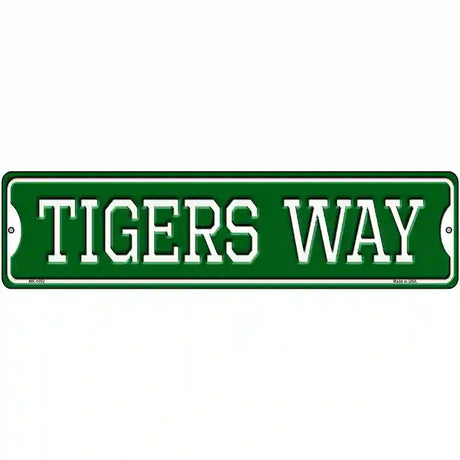 Tigers Way Novelty Metal Street Sign 12" x 3" (MK)