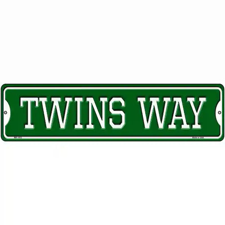 Twins Way Novelty Metal Street Sign 12" x 3" (MK)