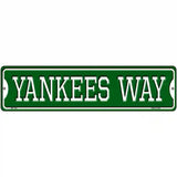 Yankees Way Novelty Metal Street Sign 12" x 3" (MK)