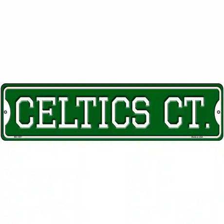 Celtics Ct Novelty Metal Street Sign 12" x 3" (MK)