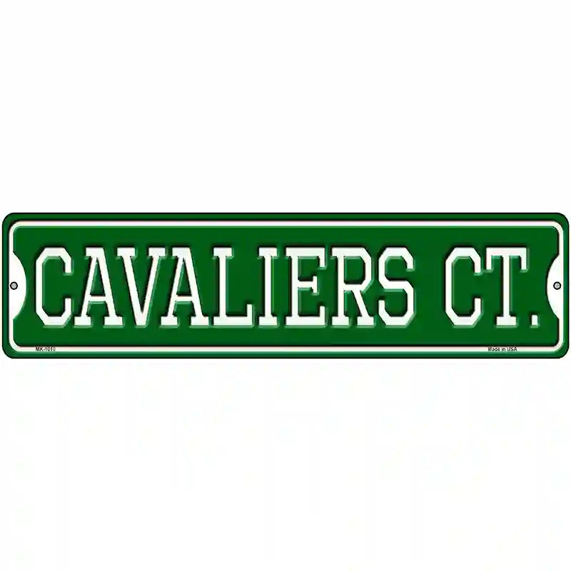 Cavaliers Ct Novelty Metal Street Sign 12" x 3" (MK)